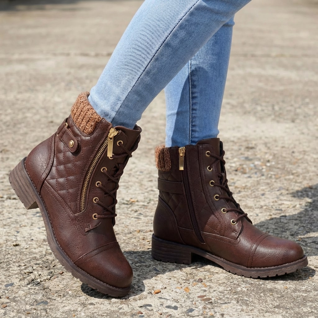Valencia Women's Leather Ankle Boots