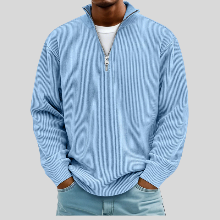 Siena Ribbed Half-Zip Sweater