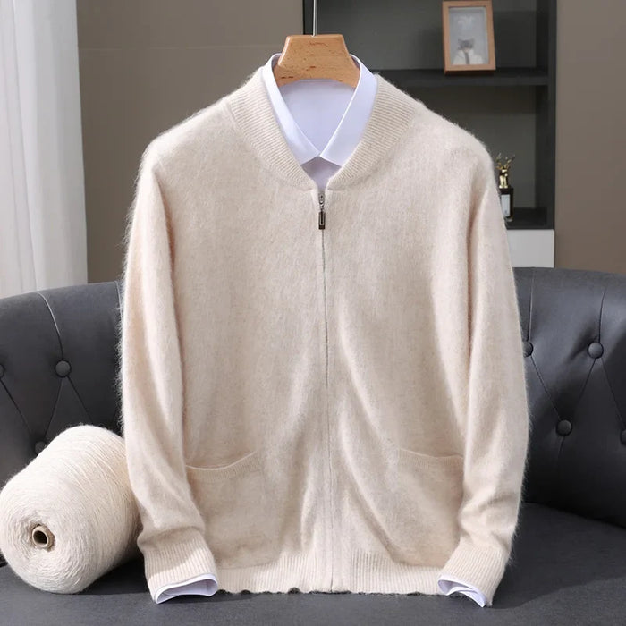 Montreux Cashmere Zip Cardigan