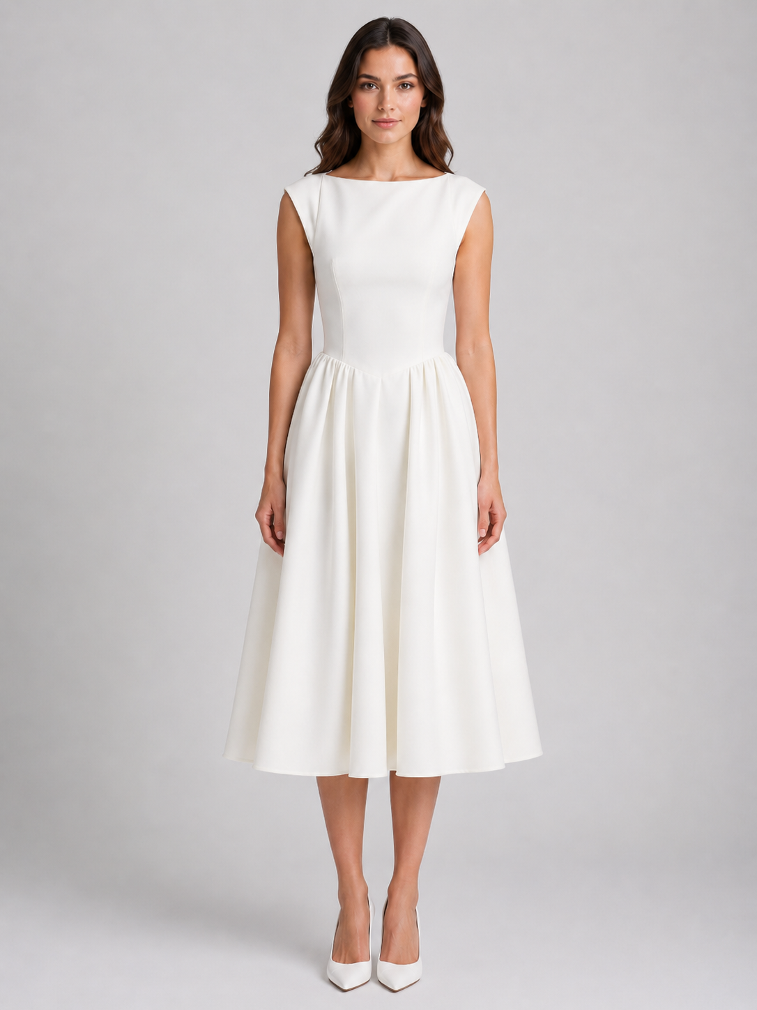 Harriet Structured Midi Dress