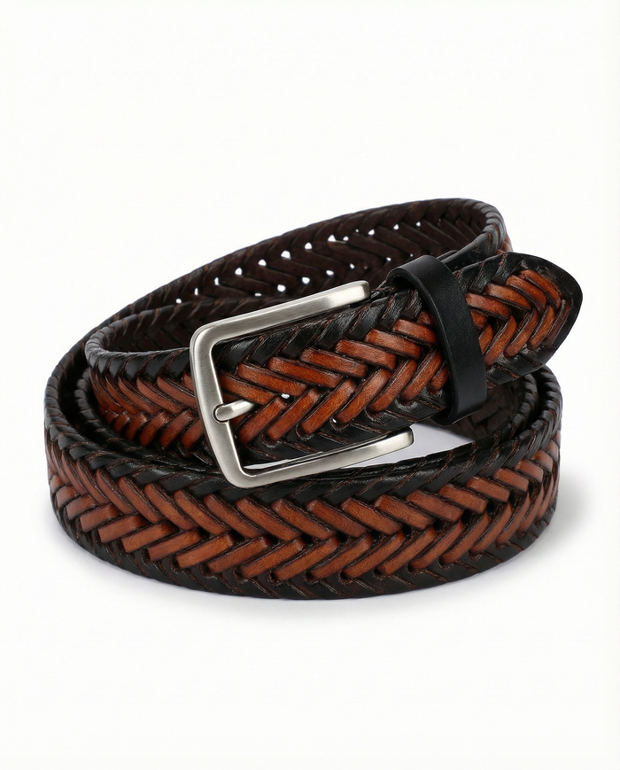 Pontano Braided Leather Belt
