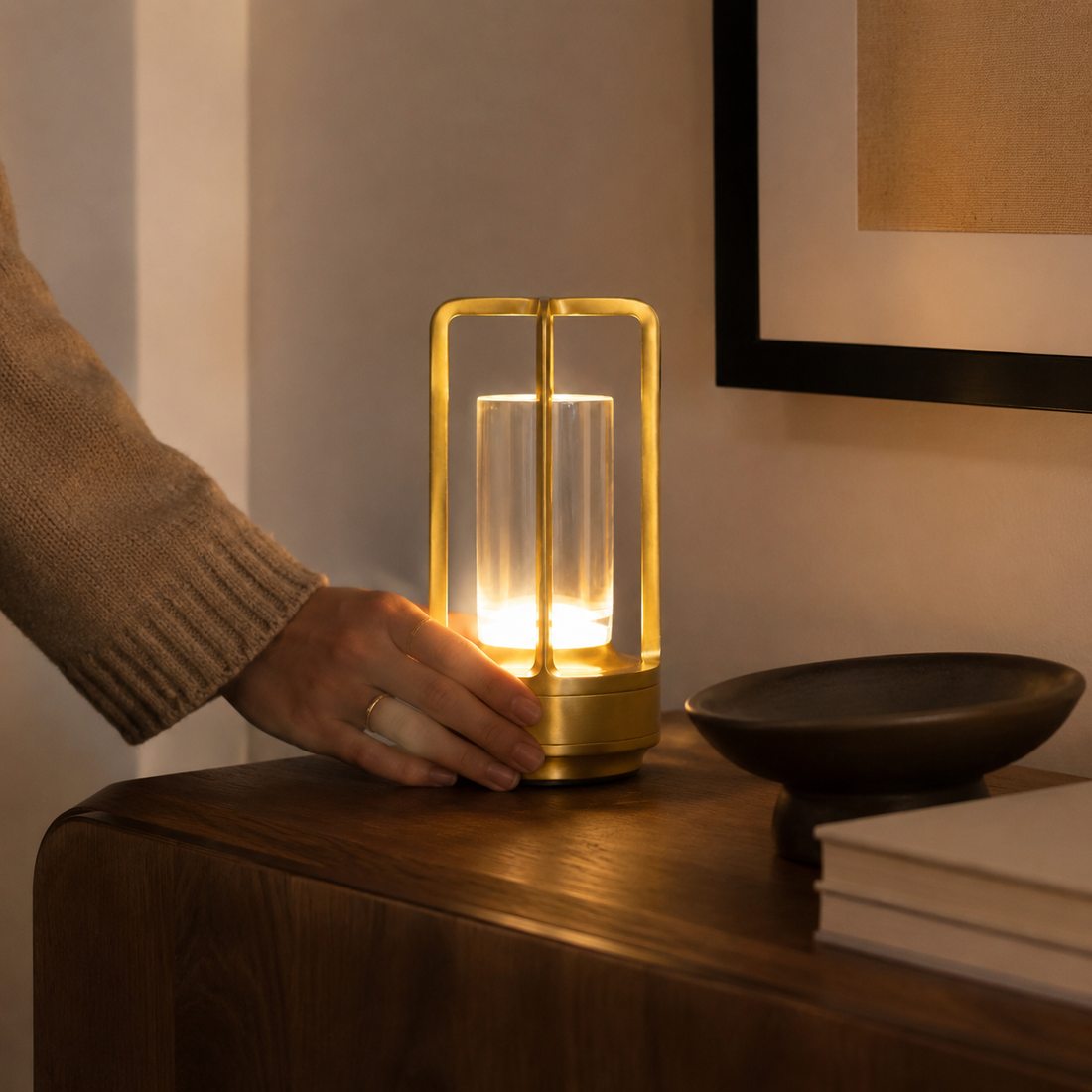 Bramble Acrylic Lamp - Styled Room Scene