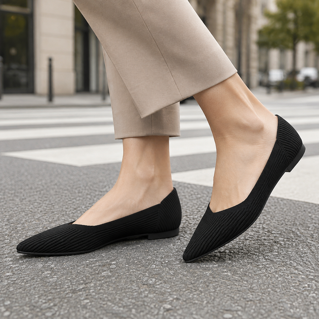 Bolzano Ribbed Pumps - Black