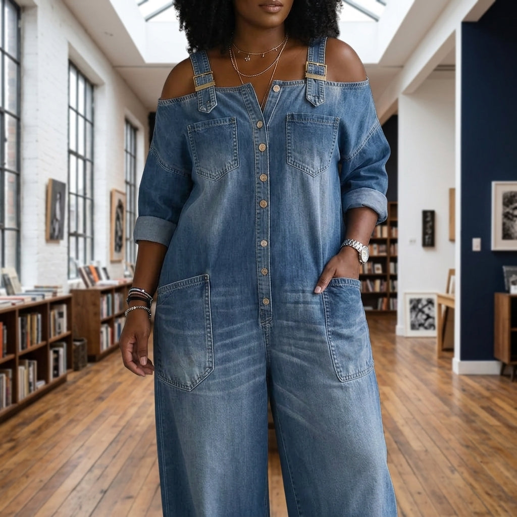 Celeste Off Shoulder Jumpsuit - MultiColor