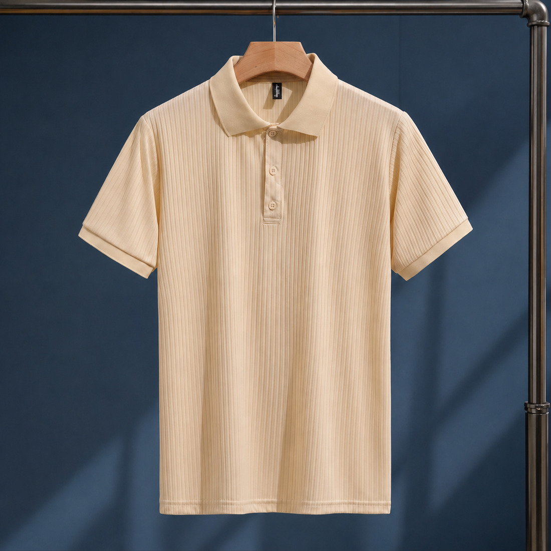 Ernest Ribbed Polo - Beige