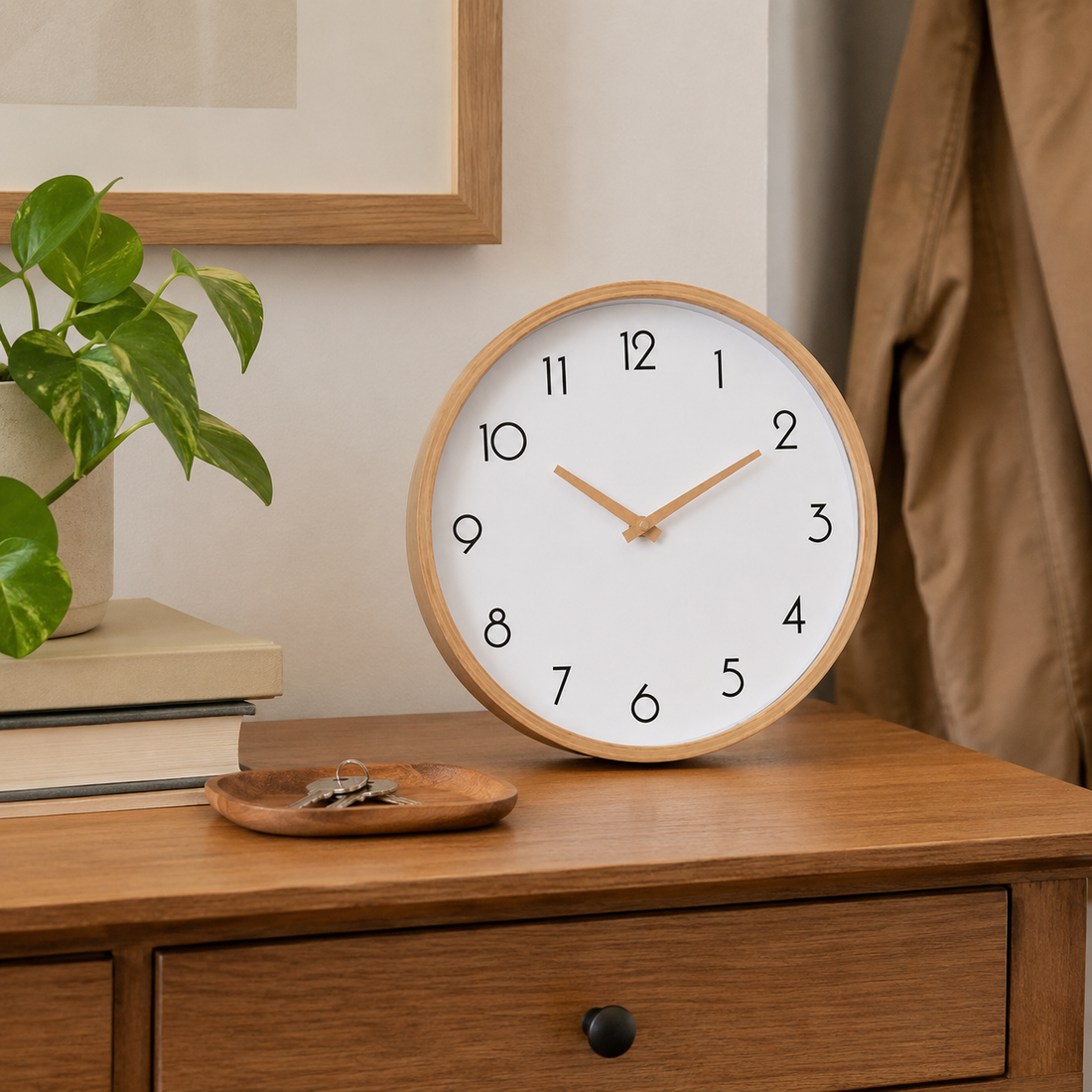 Carter Nordic Wall Clock - Styled Room Scene