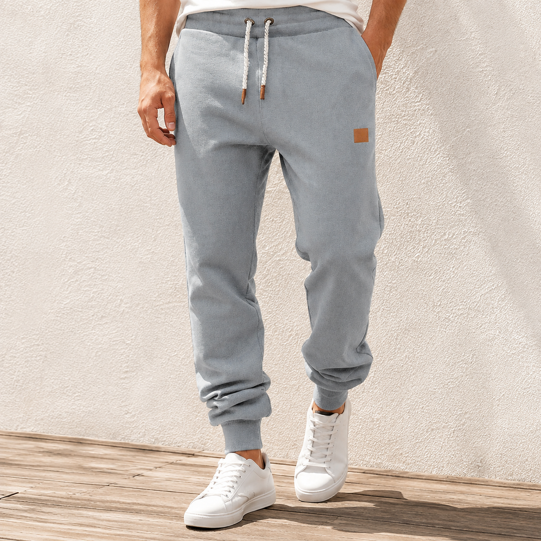 Austin Relaxed Joggers - Light Gray