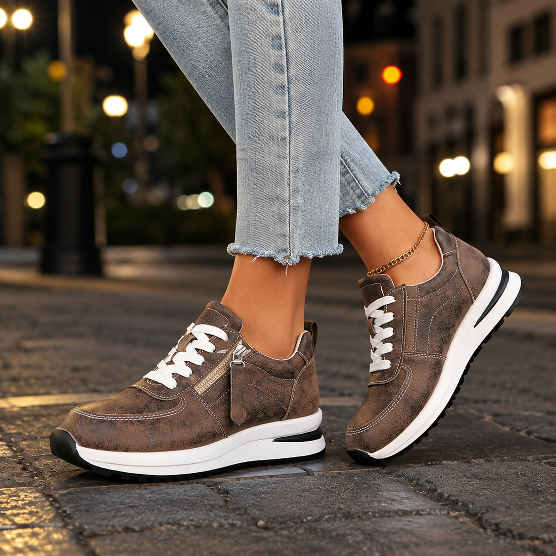 Vitale Orthopedic Sneakers - Brown