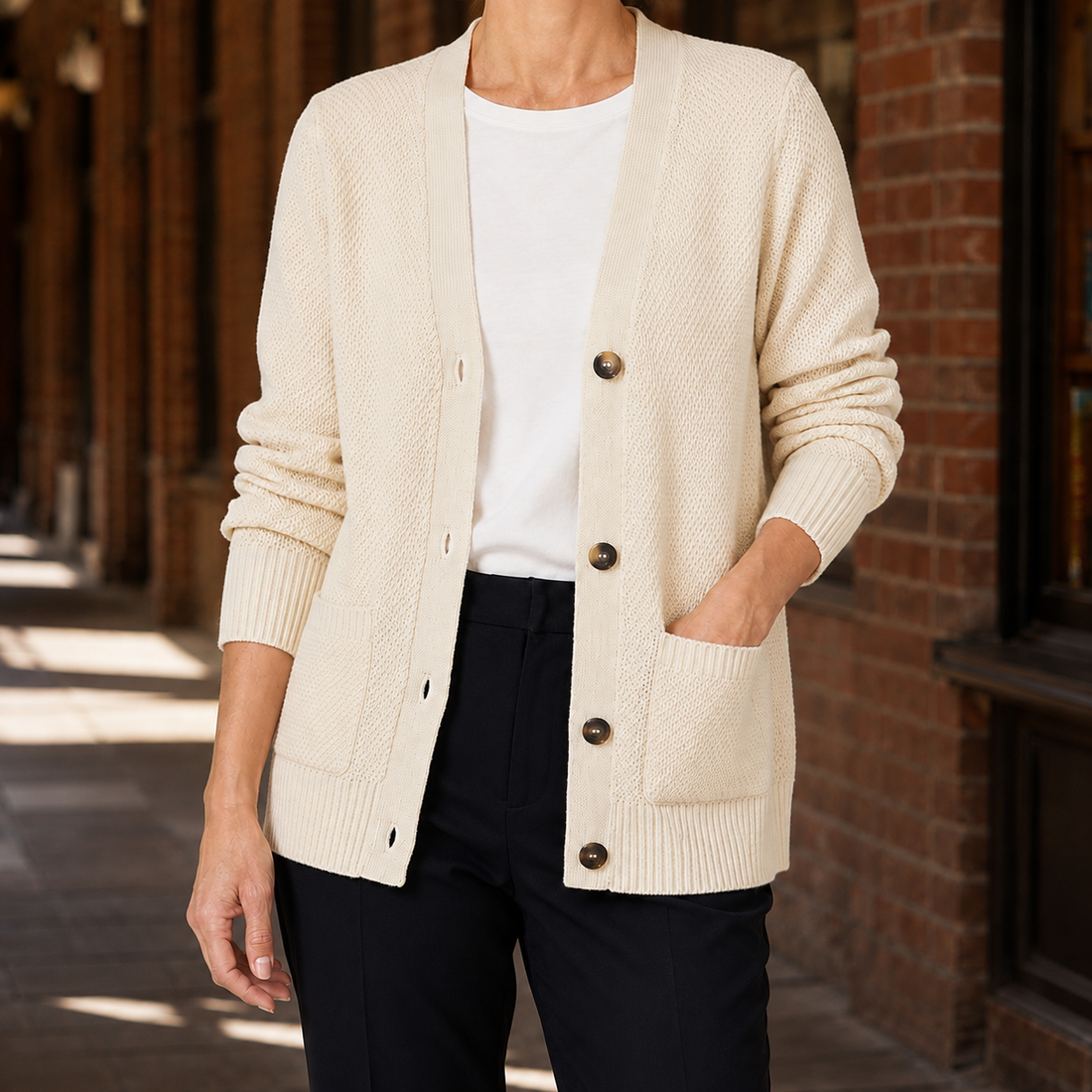 Liliana V Neck Sweater - Pink