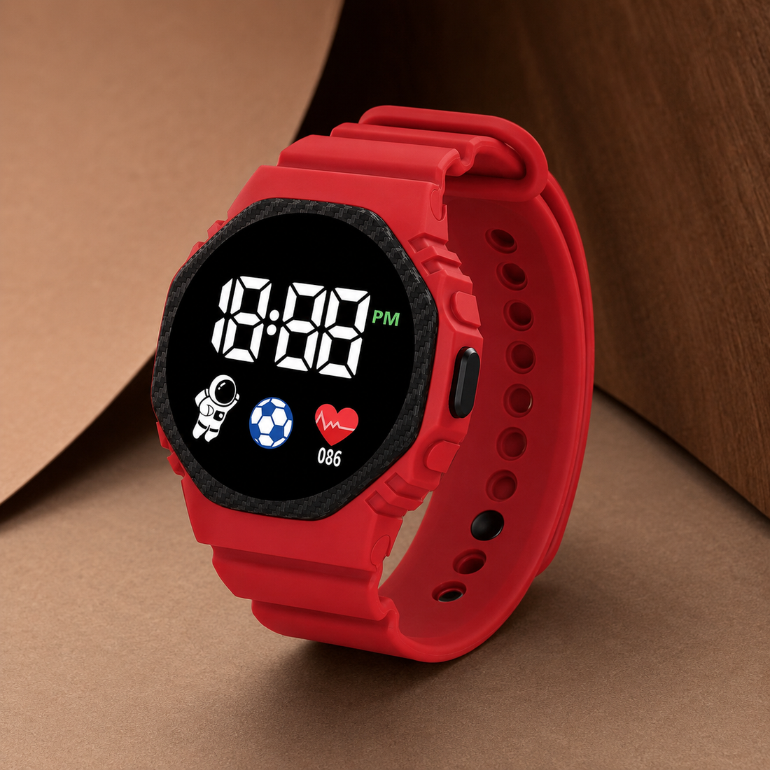Florence Digital Watch - Rosso