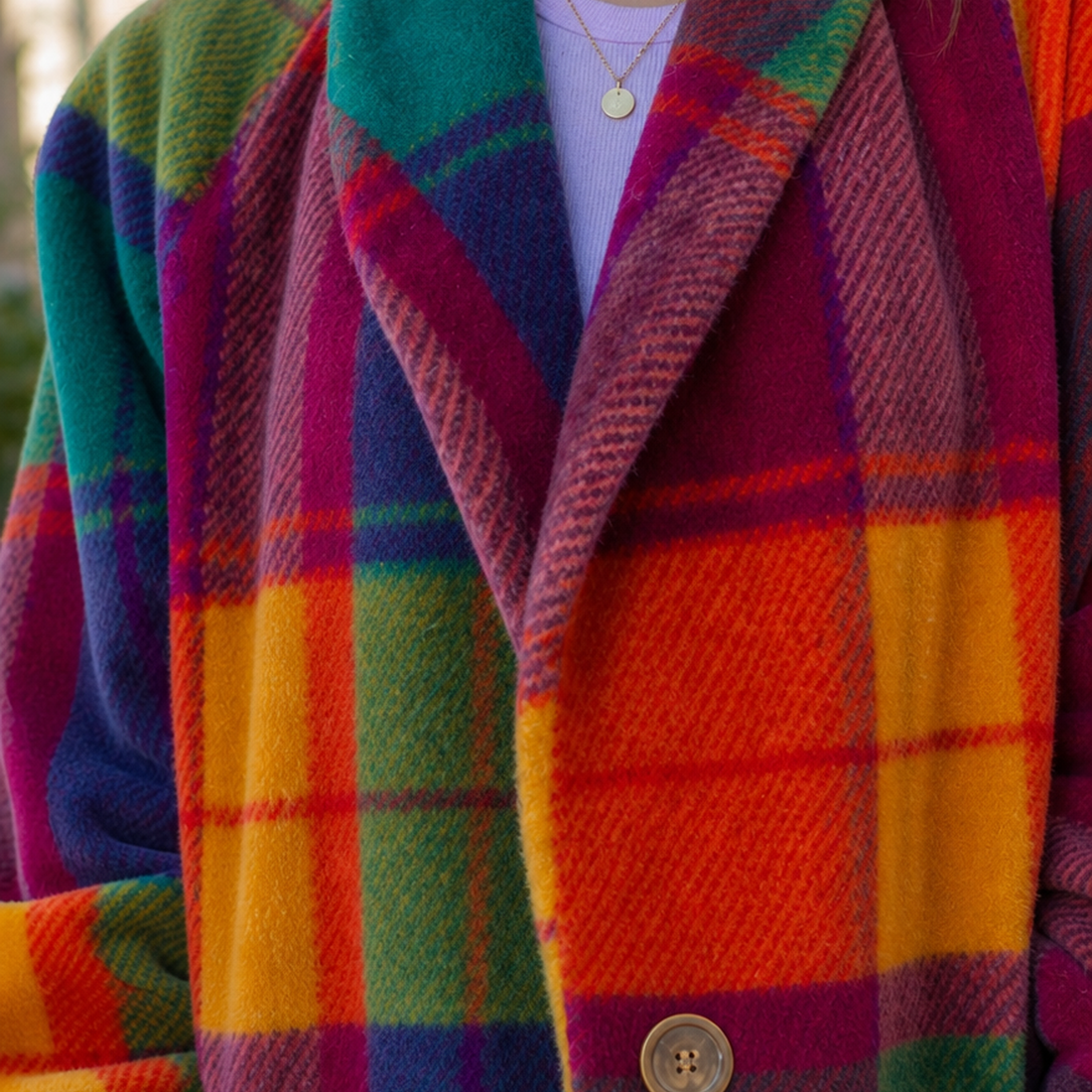 Solene-Mae Plaid Coat - Lead Product Detail