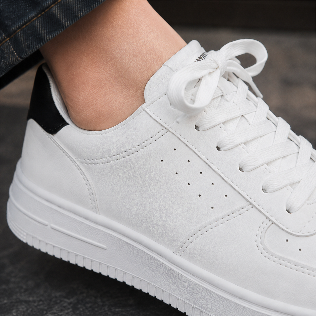 Faenza Lace-Up Sneakers - Lead Product Detail