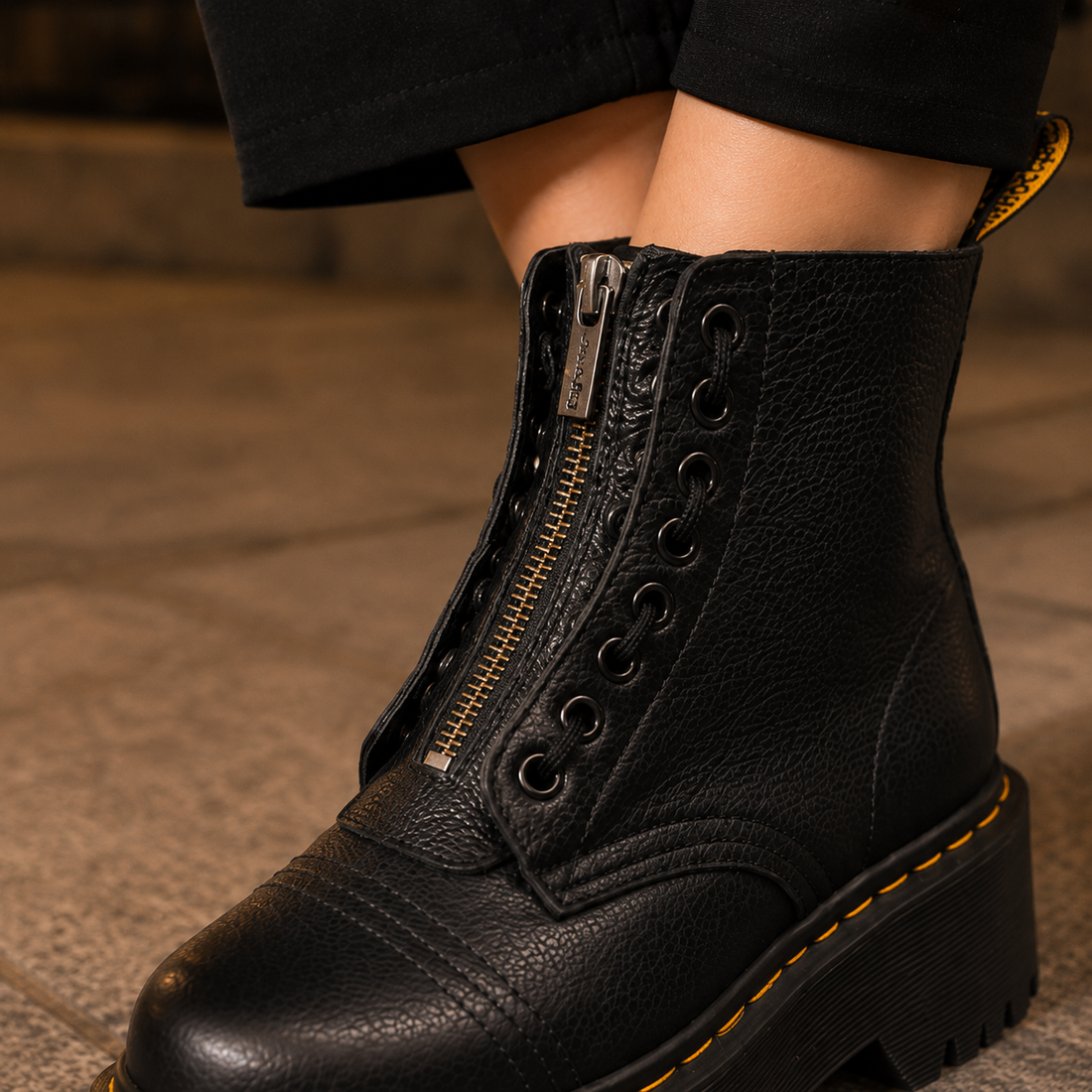 Brescia Platform Boots - Lead Product Detail