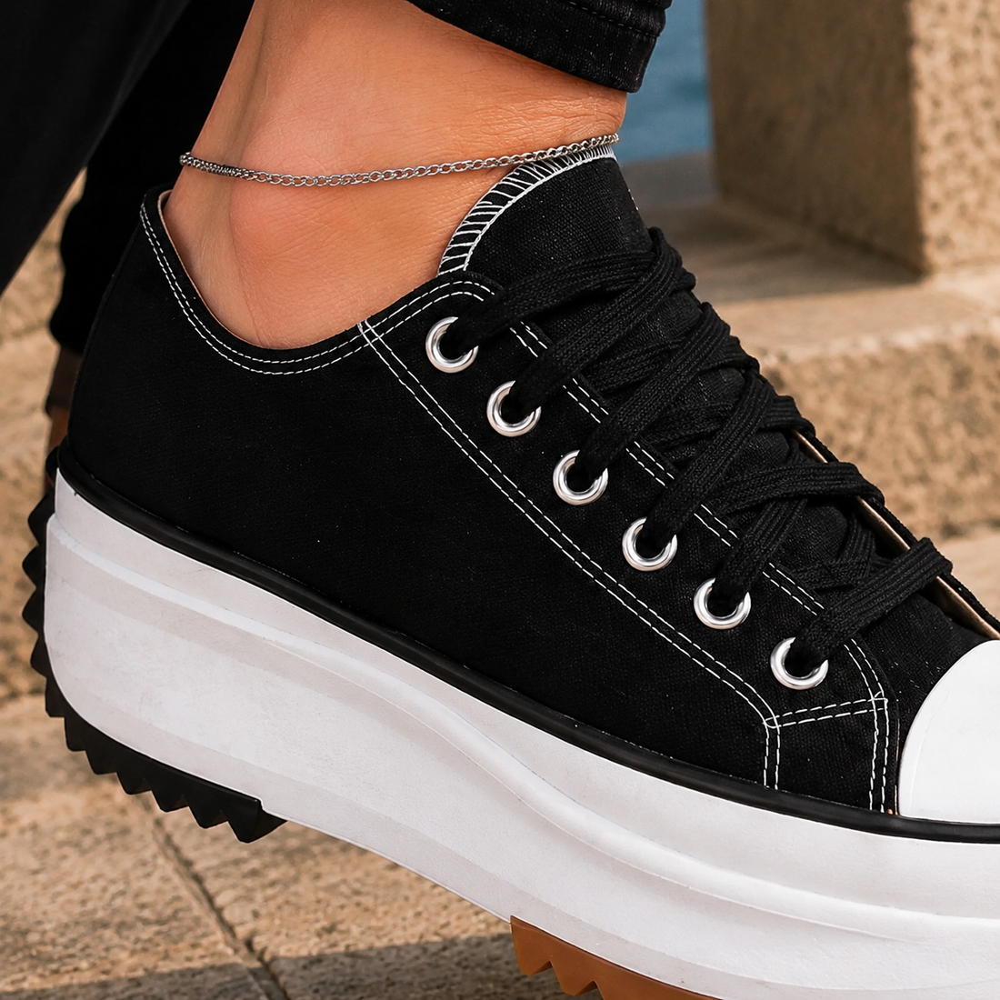 Biagini Platform Sneakers - Lead Product Detail