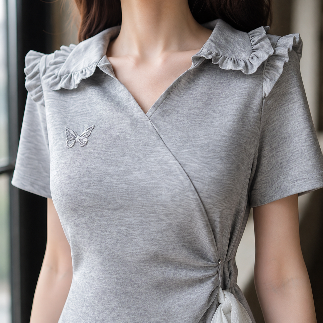 Sylvaine Lace Panel Dress - Lead Product Detail