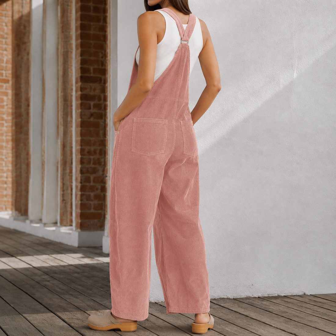 Antonia Wide Leg Jumpsuit - Lead Alternate View