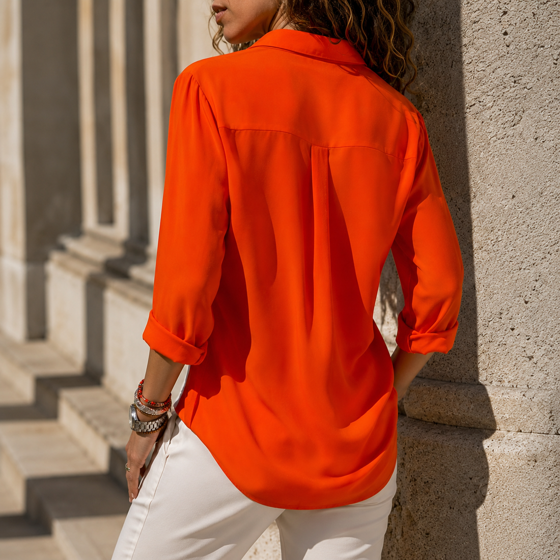 Elodie Fluid Blouse - Lead Alternate View