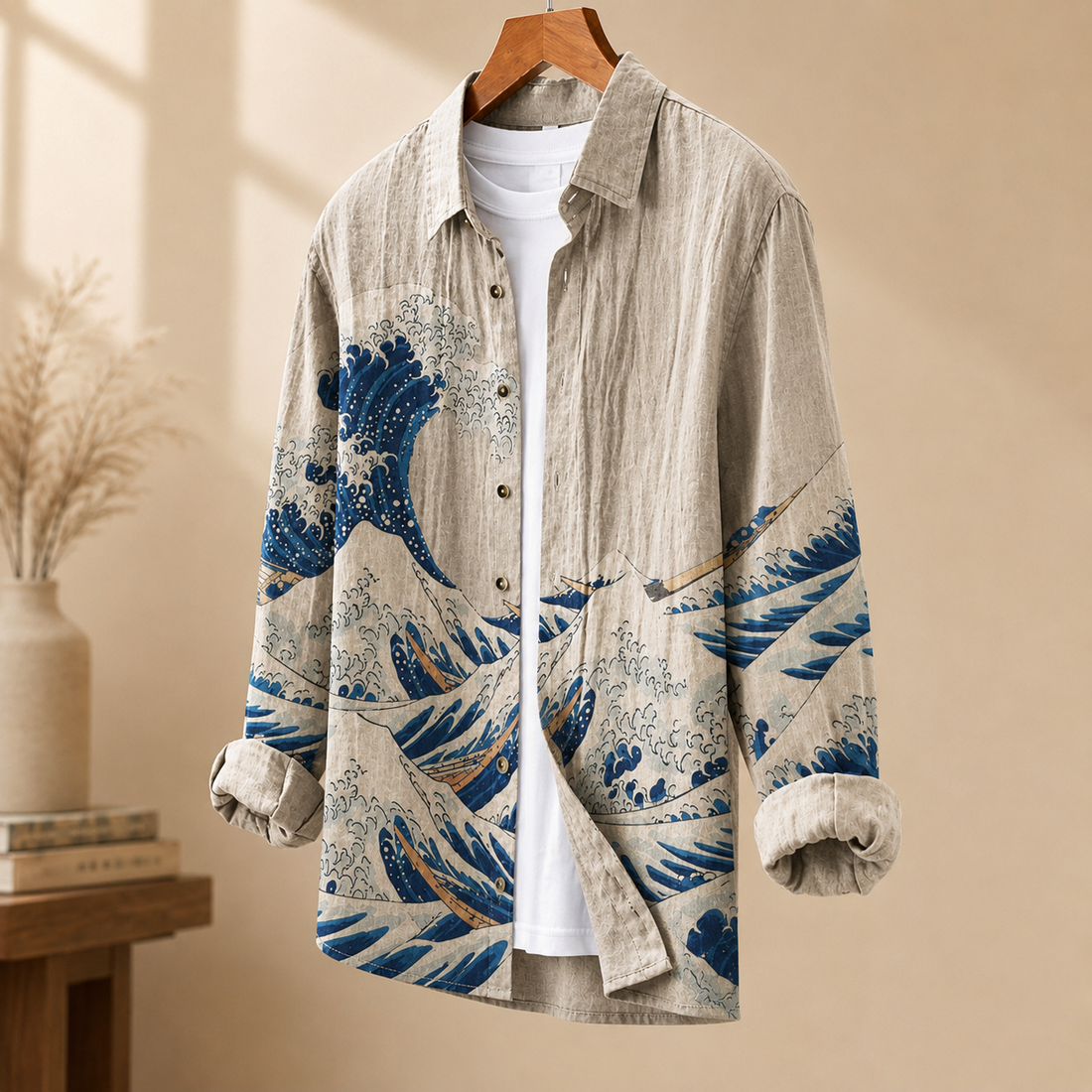 Austin Linen Shirt - Lead Alternate View