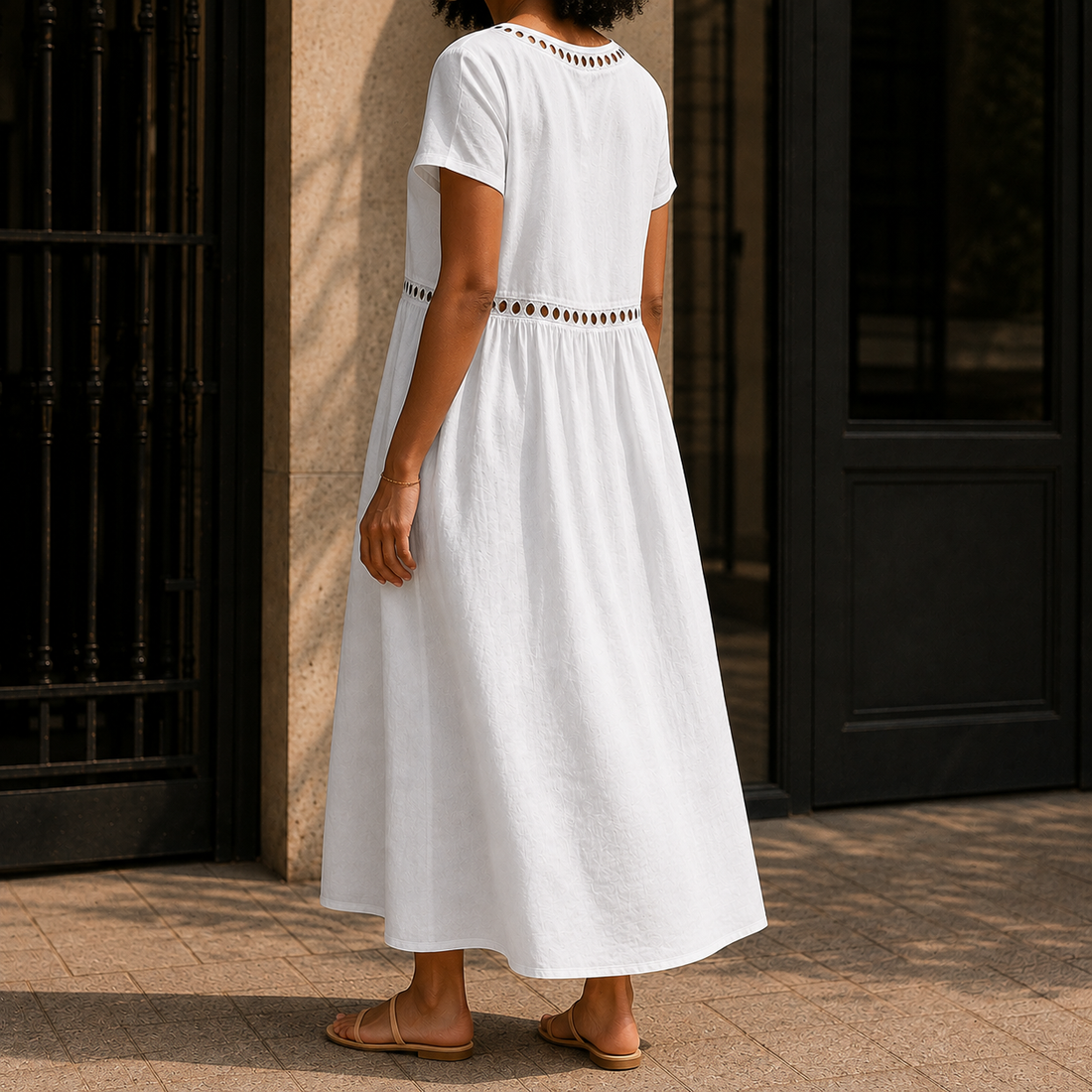 Valentina-Claire Empire Dress - Lead Alternate View