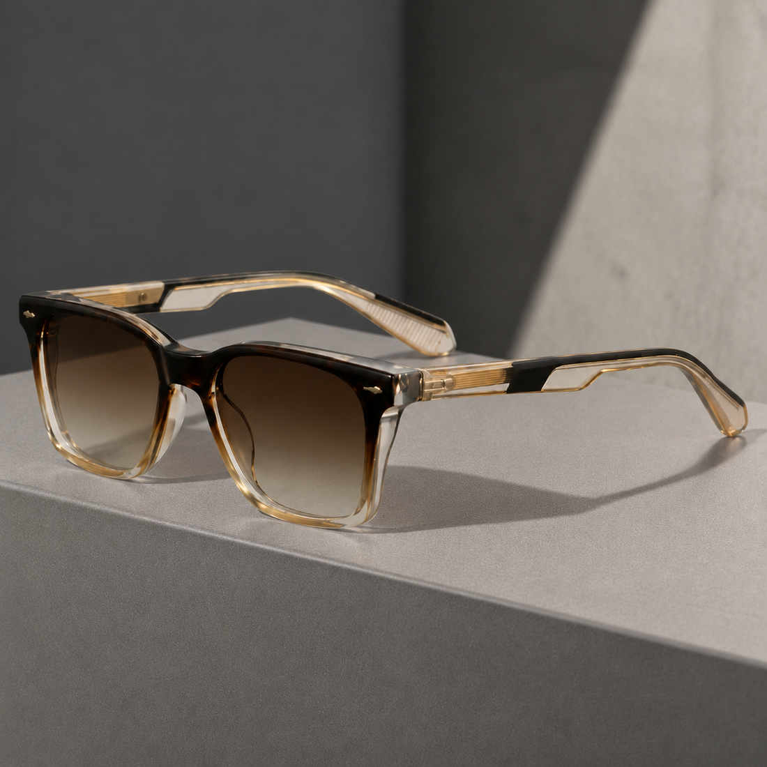 Severin Square Sunglasses - Lead Alternate View