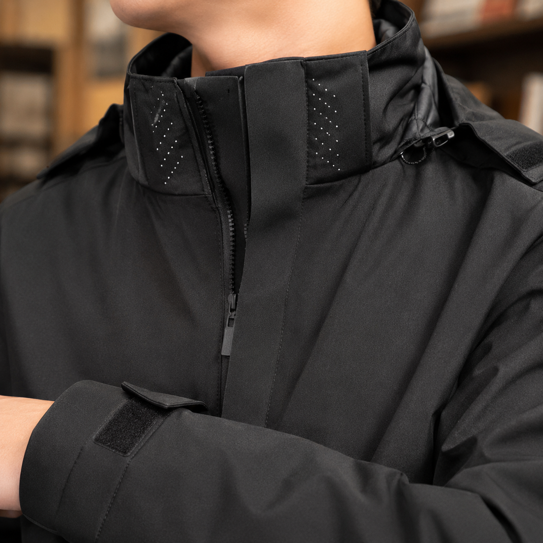 Edouard Hooded Jacket - Lead Product Detail