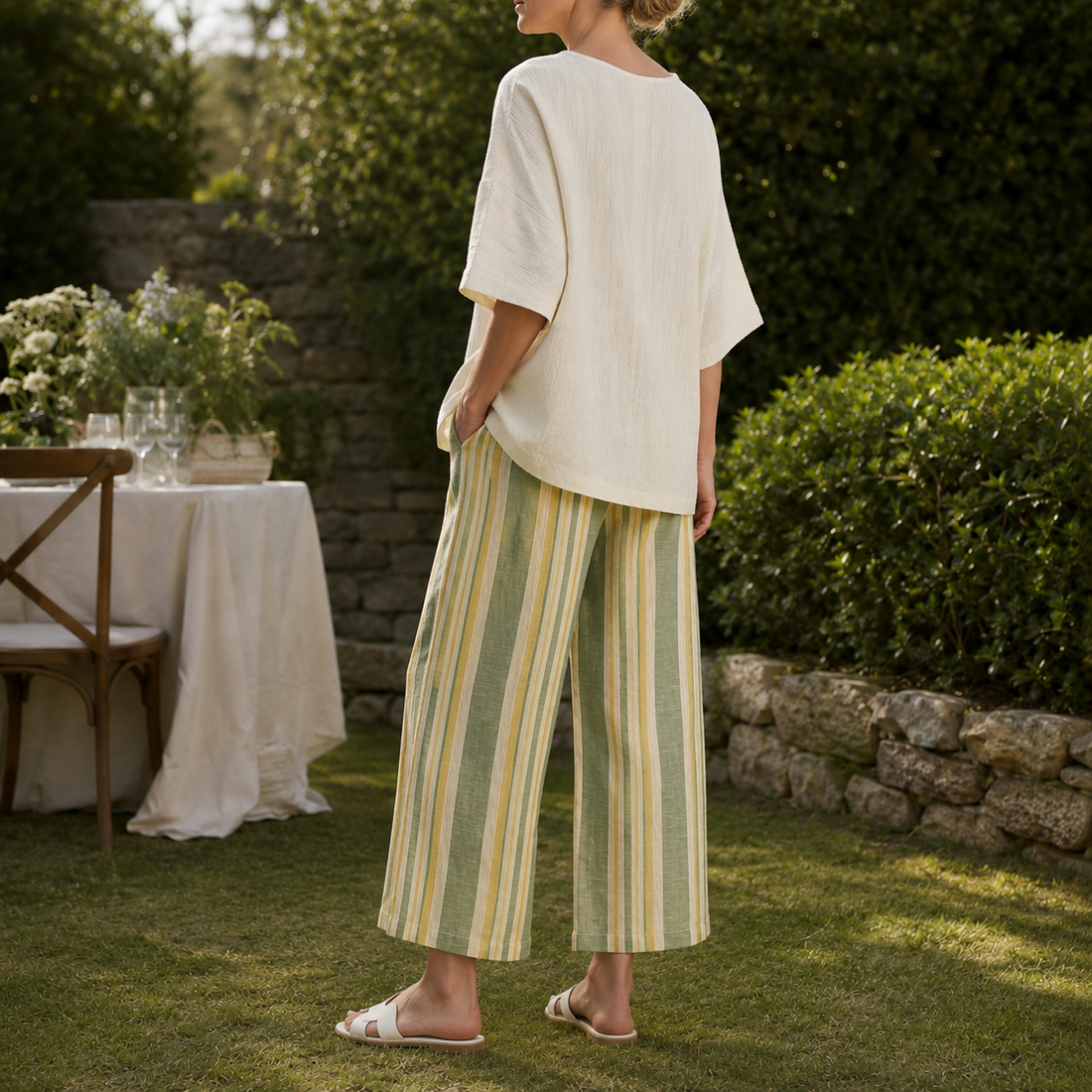 Tabitha Linen Set - Lead Alternate View