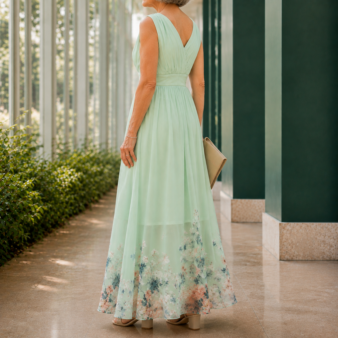 Fleur-Faye Floral Maxi Dress - Lead Alternate View