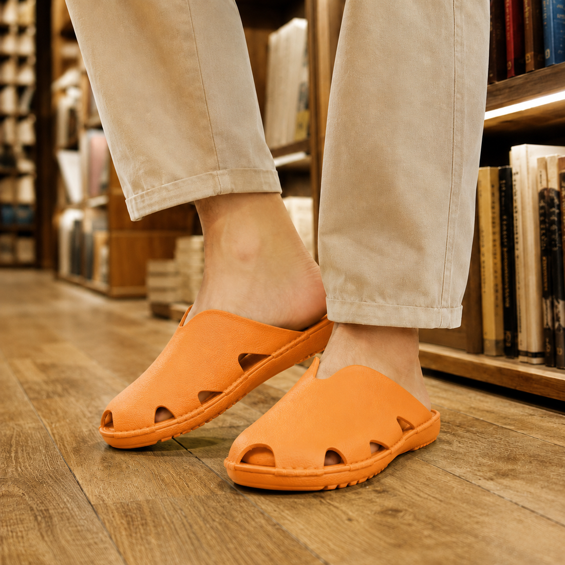 Savona Slip-On Clogs - Orange