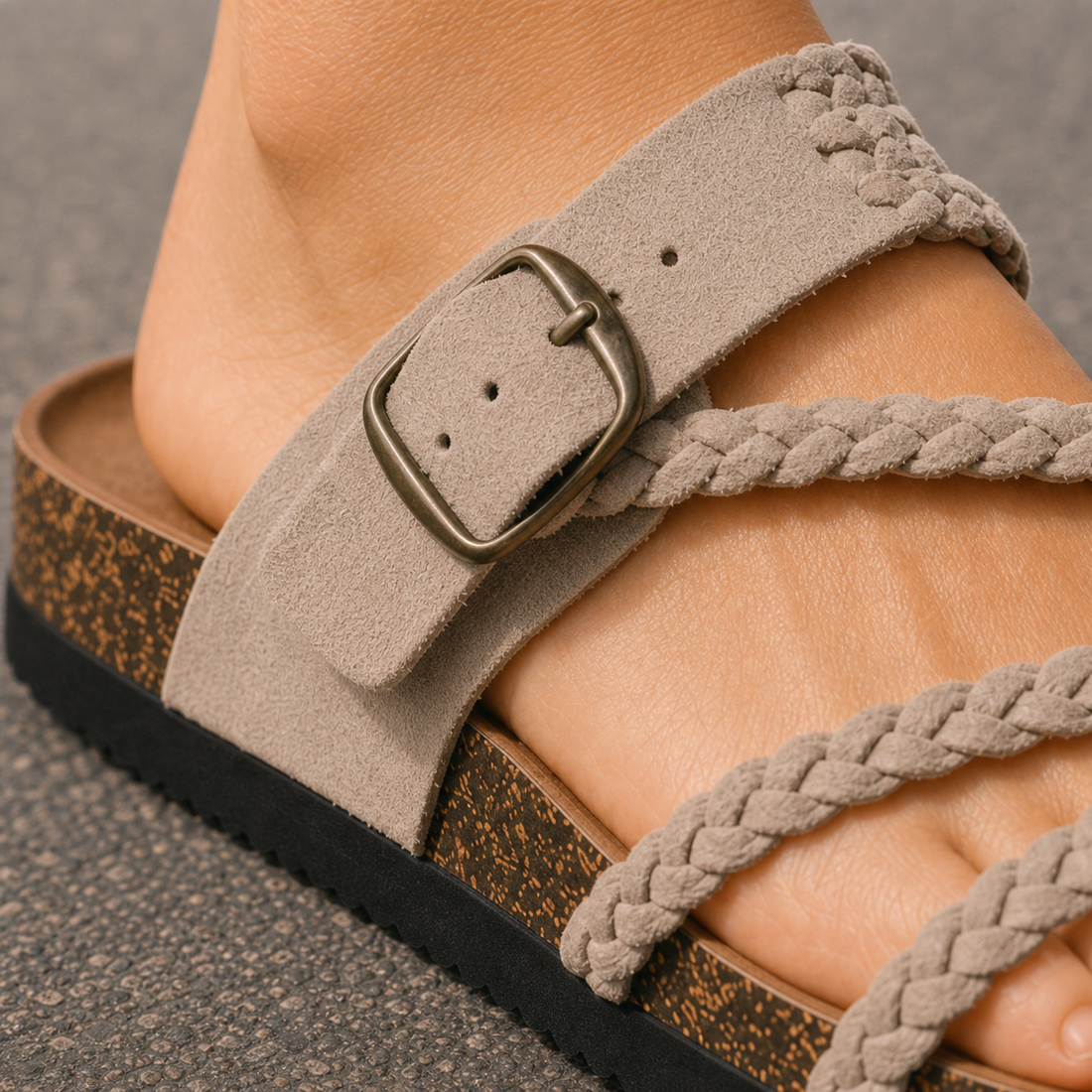 Chianti Braided Sandals - Lead Product Detail