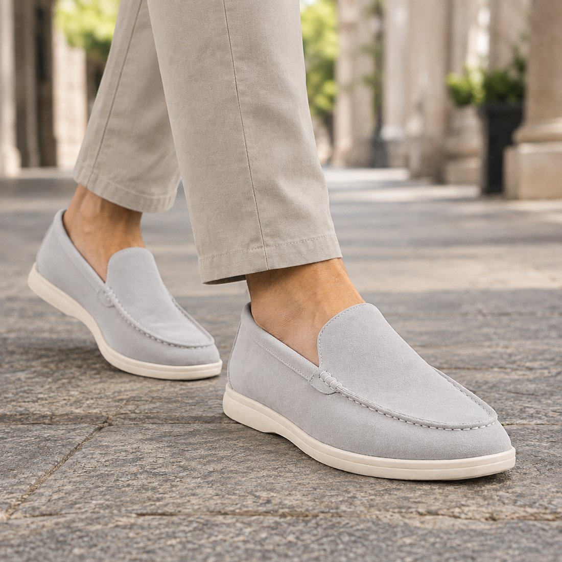 Ordelaffi Slip-On Loafers - Gray