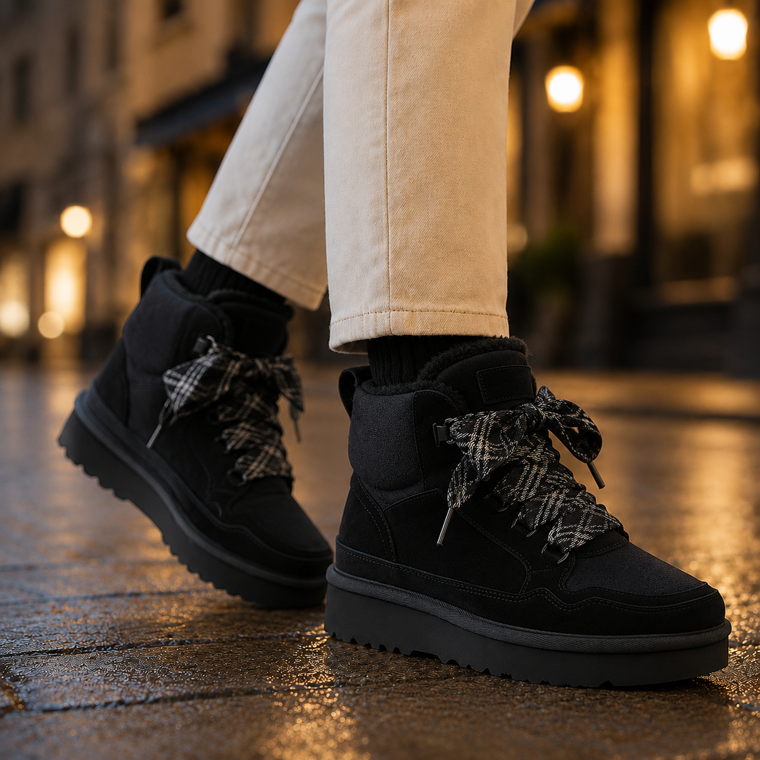 Bologna Orthopedic Boots - Black