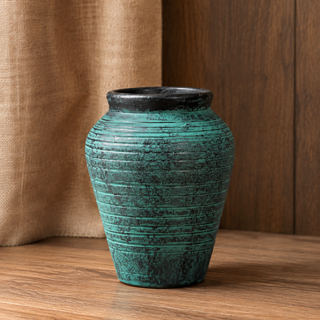 Oakley Verdigris Vase - Verdigris Green