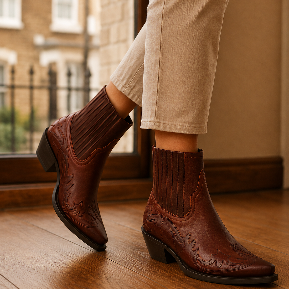Bartoli Western Boots - Brown