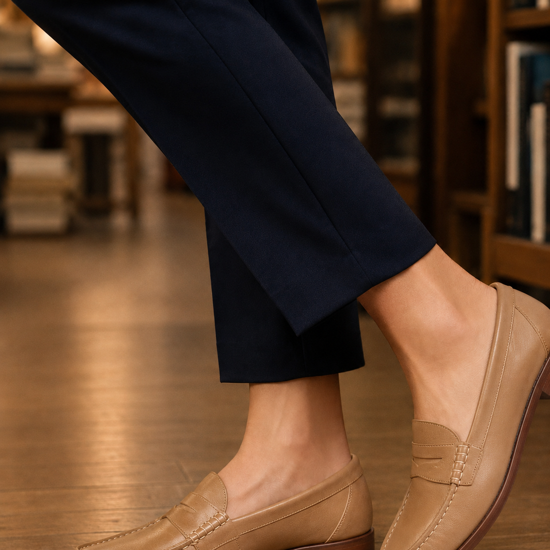 Cabrini Leather Loafers - Khaki
