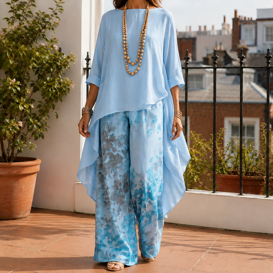 Rosalind-Claire Asymmetric Set - Blue