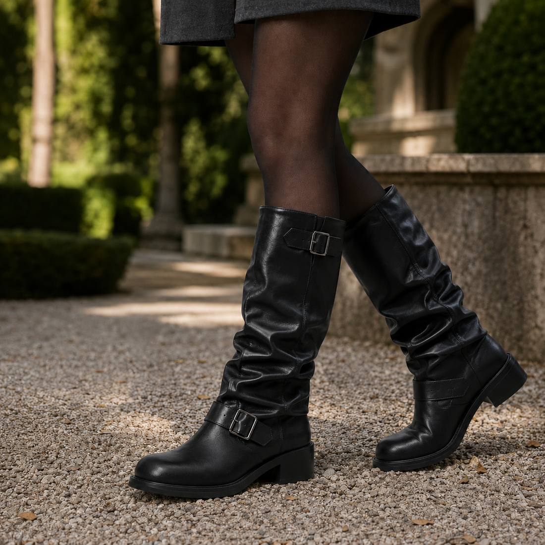 Padova Biker Boots - Black