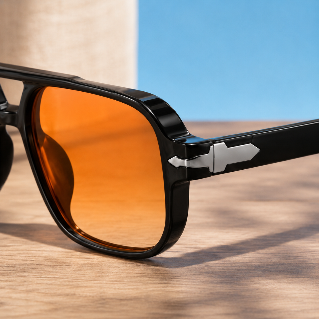 Percival Aviator Sunglasses - Lead Product Detail