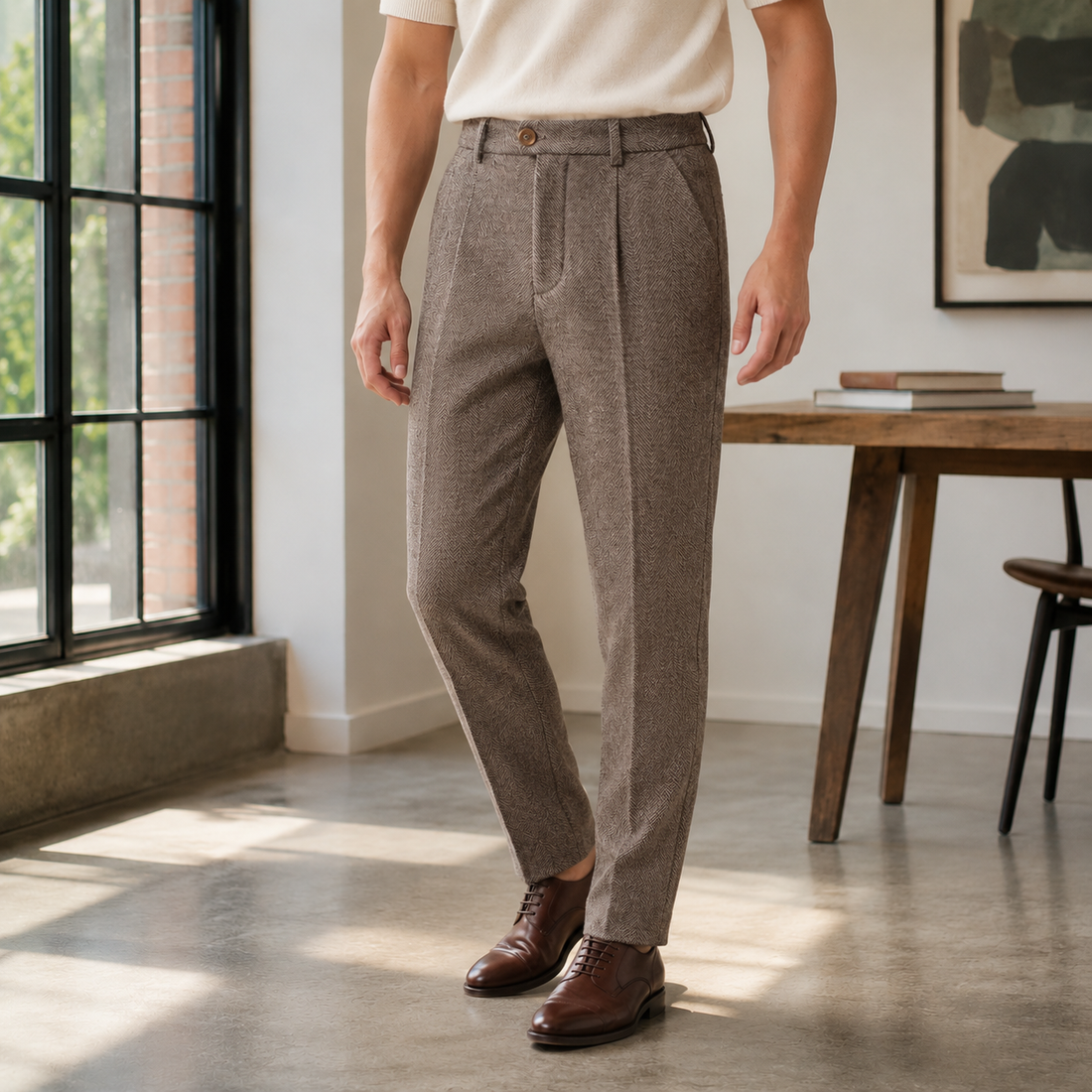 Romano Tailored Pants - Gray