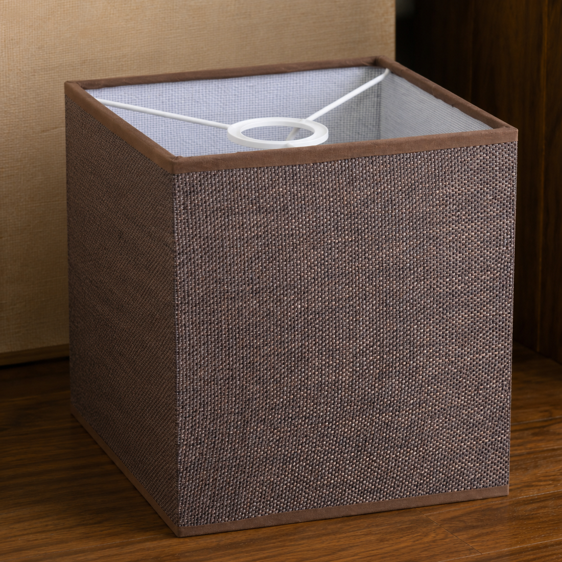 Woodhaven Linen Lampshade - Coffee Brown