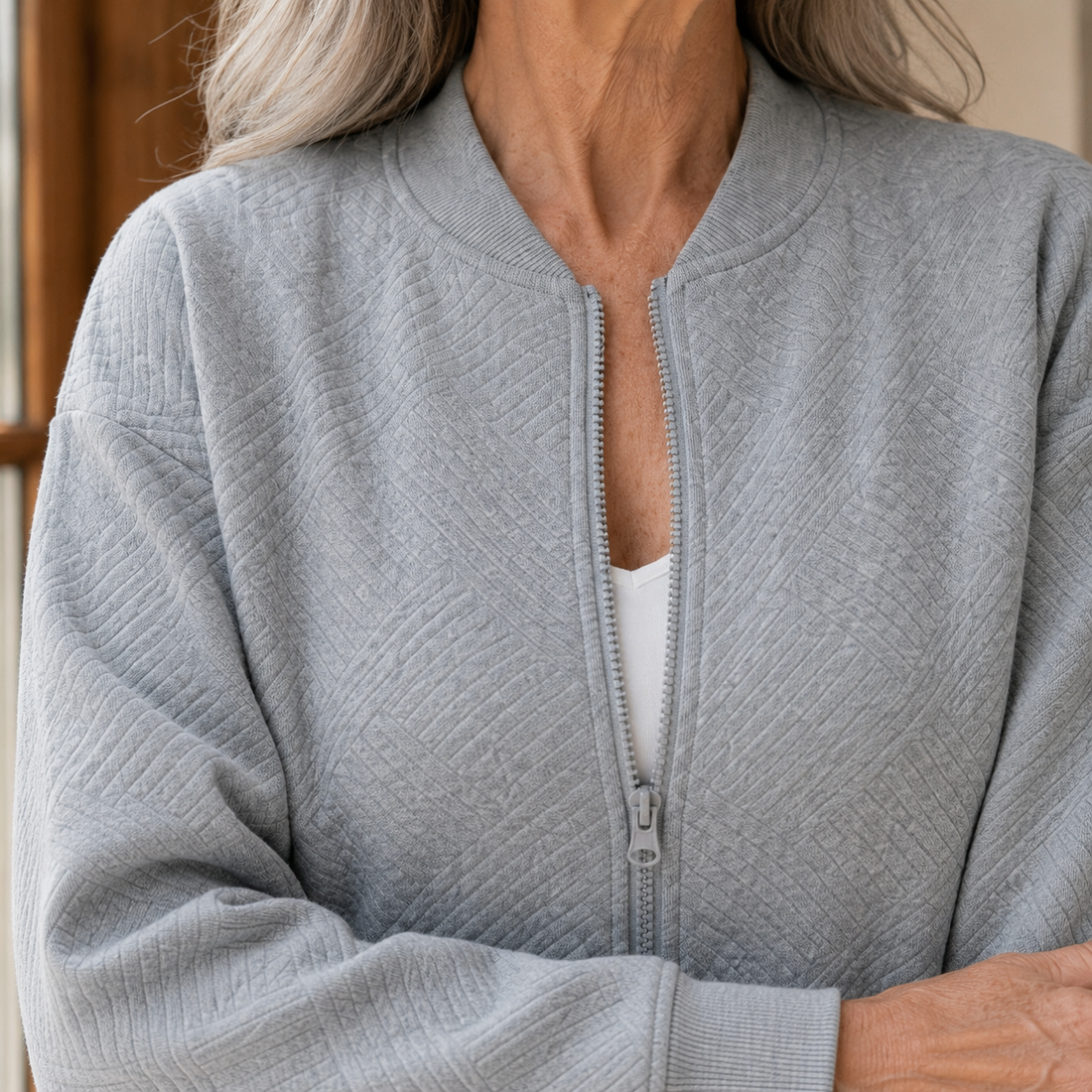 Estella Textured Jacket - Lead Product Detail