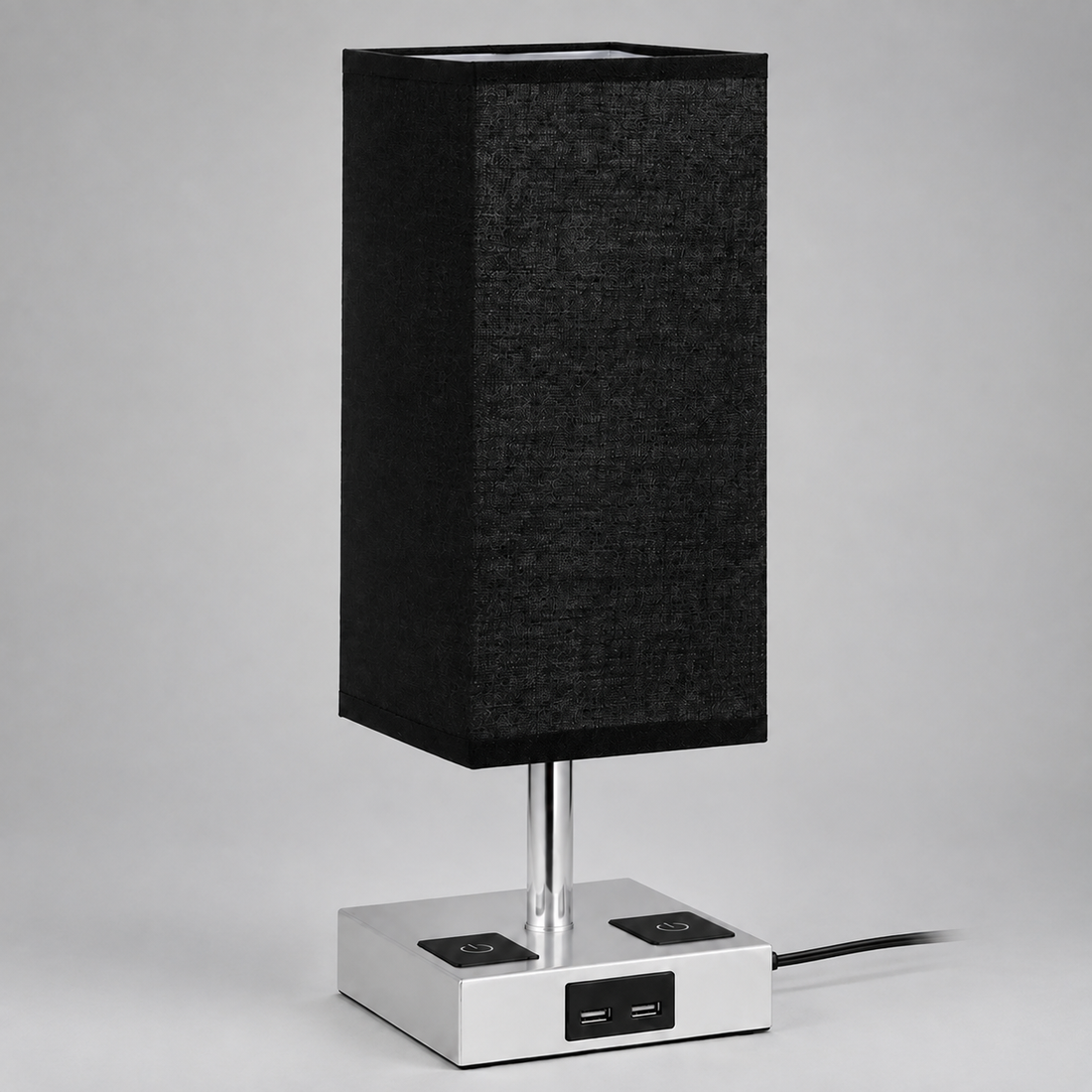 Northmere Linen Lamp - Black