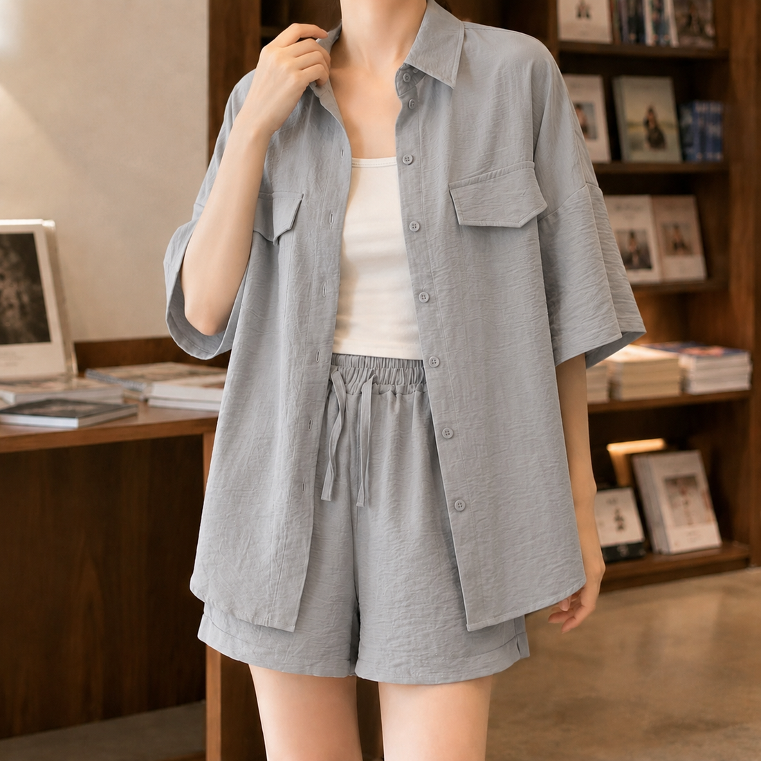 Ernestine Relaxed Set - Gray