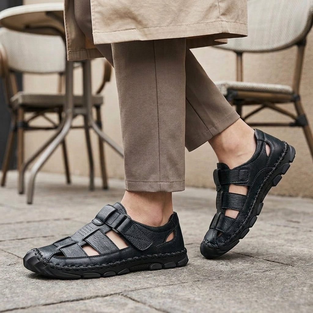 Matteo Fisherman Sandals - Noir