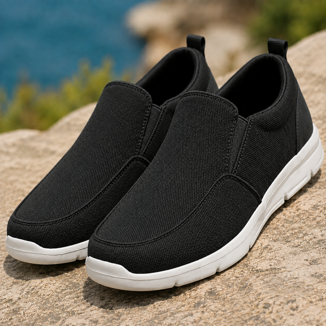Orvieto Slip-On Shoes - Black