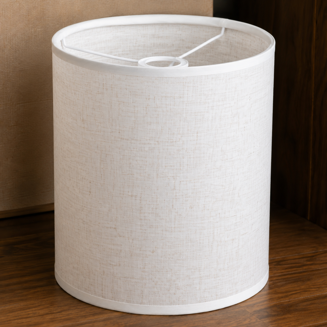Woodhaven Linen Lampshade - White