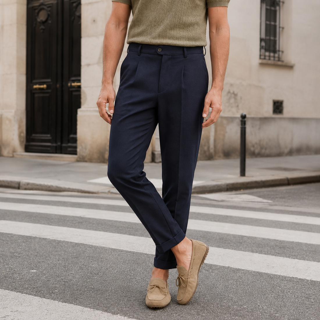 Austin Tapered Pants - Navy