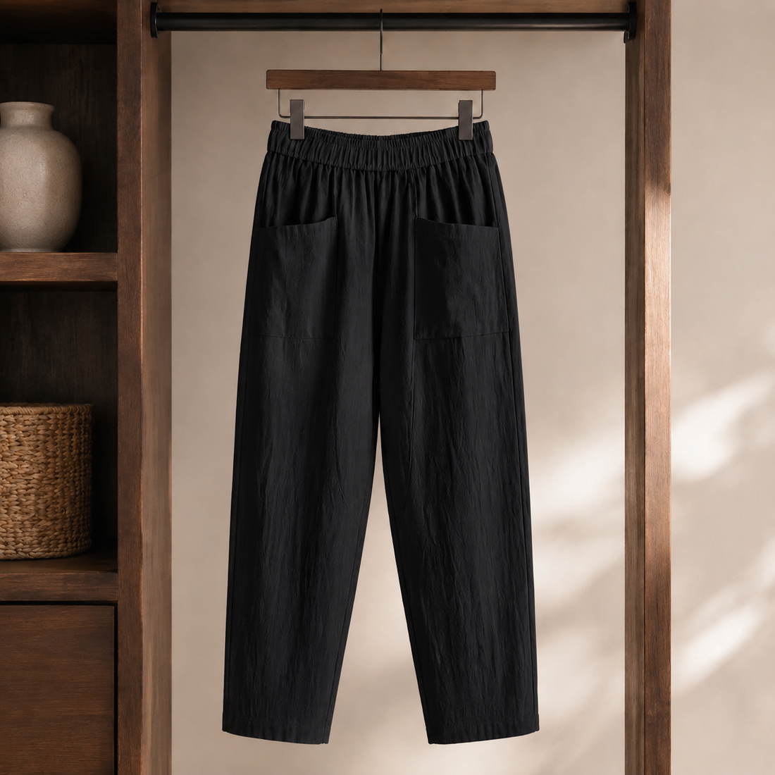 Elowen-Grace Relaxed Pants - Black