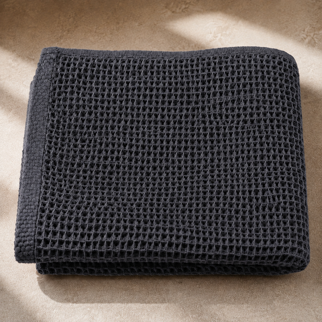 Larkspur Waffle Towel - Gray