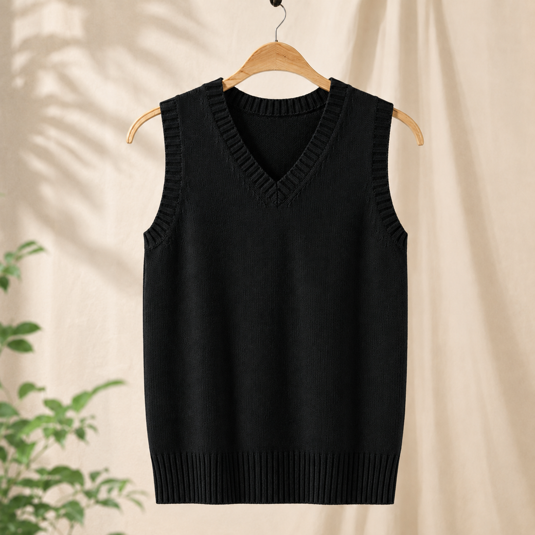 Arend V-Neck Sweater - Black