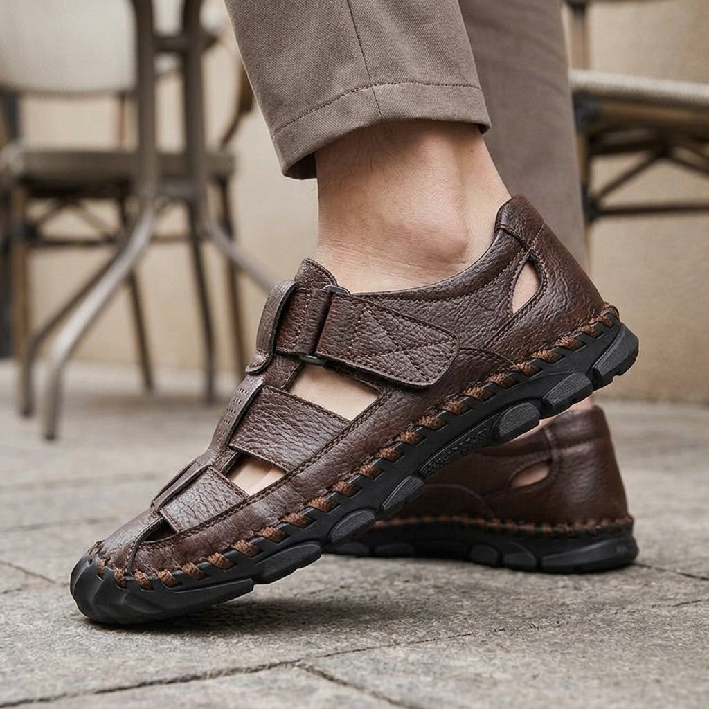 Matteo Fisherman Sandals - Lead Product Detail